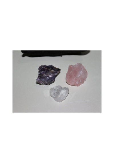 4011 Ham Ametist - Pembe Kuvars - Kristal Kuvars Taşı Kütle Karışık Tek Ebat Standart