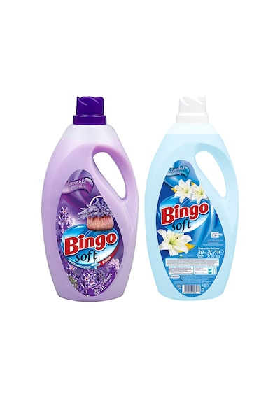 Bingo Soft Çamaşır Yumuşatıcısı 3 Lt Lavanta Ve Zambak 2 Li Set 2'li Set