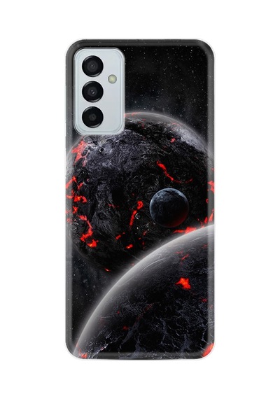 Samsung Galaxy Uyumlu A04s Kılıf Resimli Desenli Silikon Platinium Series Dark World 1867
