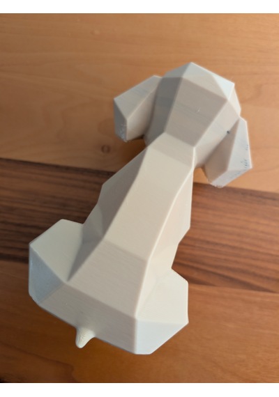 Toy Poodle Köpek Figürü Dekoratif Biblo 3d Baskı Sevimli Köpek Dekoru 11,7 15 18,8 Cm -