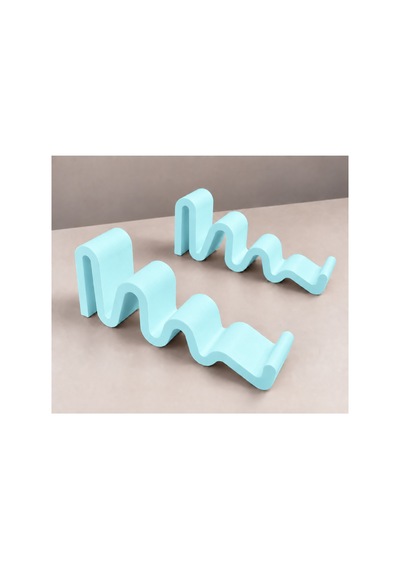 Violet Dalgalı Görünümlü Laptop Standı - Pastel Mavi