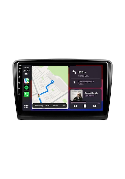 Skoda Superb 10" 2009-2014 Carplay Android Auto Navigasyon Kameralı 4gb Ram 32gb 10"