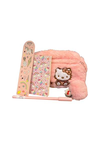 Hello Kity Temalı Kalem Kutu, Tükenmez Kalem, Unicorn Temalı Kitap Ayracı, Bloknot