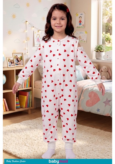 Baby Mod Bebek Çocuk Uyku Tulumu %100 Doğal Pamuk Özel Kumaş 1.0 Tog Unisex Kırmızı
