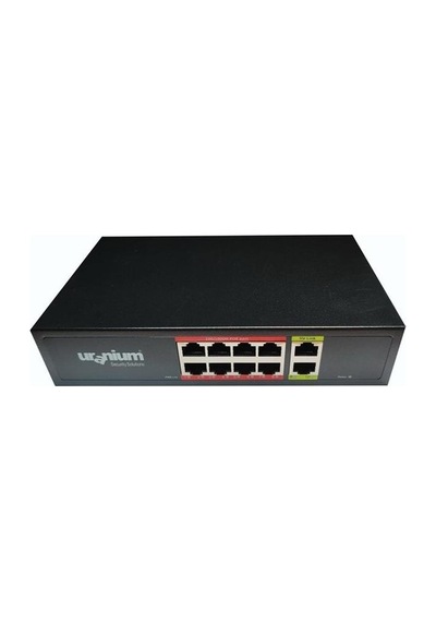 Uranium Uranıum Poe-g8002-96w 8 Port Gıgabıt + 2 Port Gıgabıt Rj45 Uplınk Poe Swıtch Realtek Chıpset