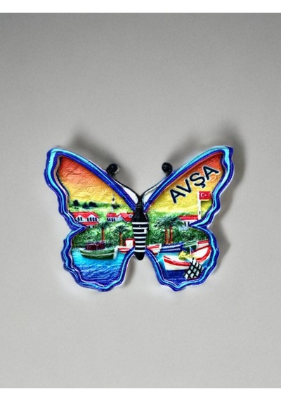 Avşa Temalı Kabartma Polyester Magnet. 10cm X 7,5cm.