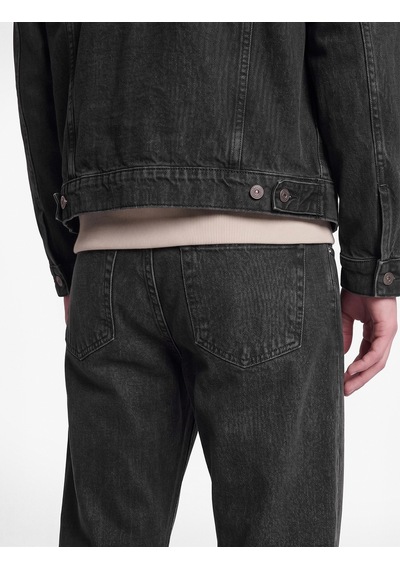 Koton Pamuklu Cepli Vintage Straight Fit Jean Pantolon Siyah 7wam40320nd