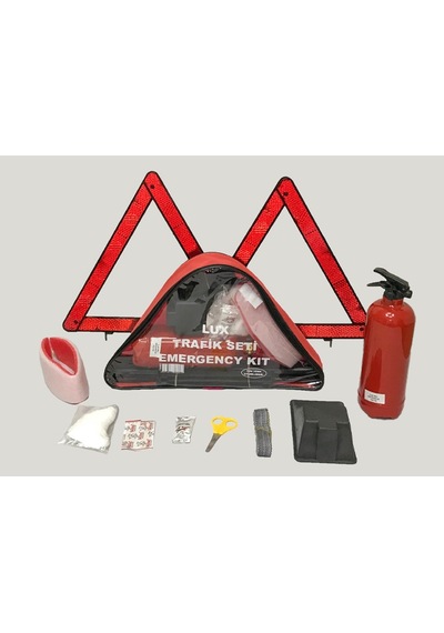 Kartal Kalıp Eagle Ts-052 Üçgen Trafik Seti 1 Kg Yangın Söndürücülü, Boyunluklu, Bez Çantalı