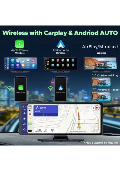 Çeşithane 10.26 4k Carplay & Android Auto Araç Dvr 2160p Ultra Hd, 360 Döner Kamera, 5g Wifi, Gp Diğer