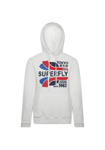 Superfly Tokyo Kapüşonlu Erkek Sweatshirt Spf101232317217 Beyaz