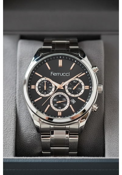 Ferrucci Gümüş Çelik Kordon Erkek Kol Saati L03634m.02 Gümüş