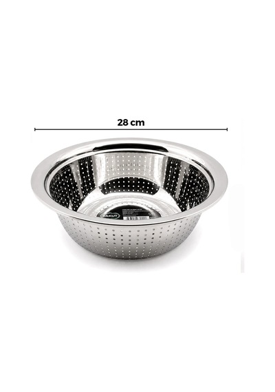 28cm Kulpsuz Paslanmaz Metal Sepet Süzgeç Bx40 50 x 22