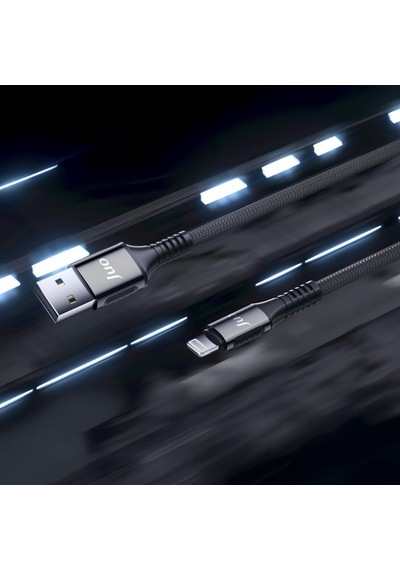 12w 2.4a Usb-a To Lightning İphone İpad İle Uyumlu Örgülü Hızlı Şarj Ve Data Kablosu 2 Metre