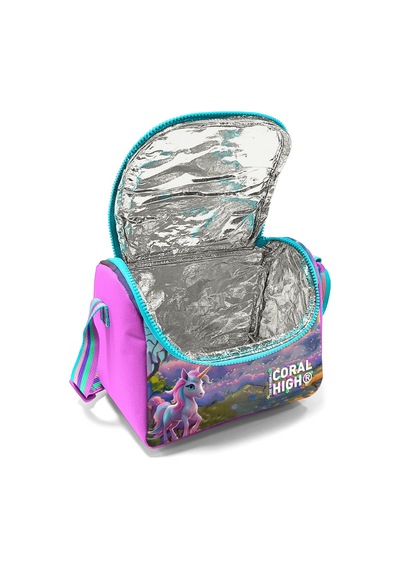 Coral High Kids Turkuaz Pembe Anime Kız Desenli 3 Lü Okul Çanta Seti Set0114420 Pembe - Turkuaz