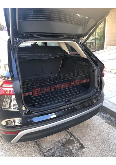 Skoda Kodiaq 2024-2025 Arası 3d Kauçuk Kokusuz Üst Bagaj Havuzu