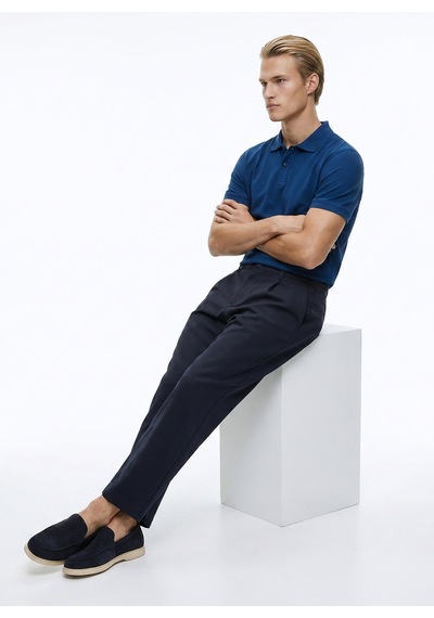 Dockers Mavi Erkek Regular Fit %100 Pamuk Polo T-shirt D261002