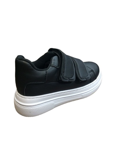 Ortopedikal 1087 Kız Çocuk Siyah Cırtlı Sneaker Günlük Spor Ayakkabı Siyah