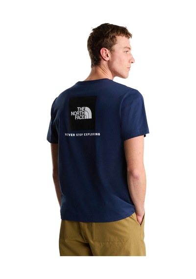The North Face Evolution Box Nse Regular Erkek Lacivert Outdoor T-shirt Nf0a8b6k8k21 Mavi