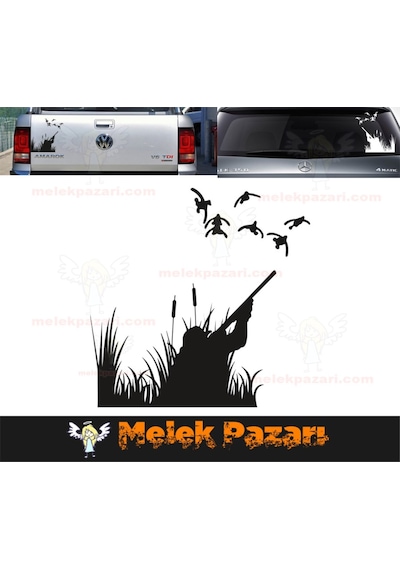 Ördek Avcısı Sticker, Avcılık Oto Sticker