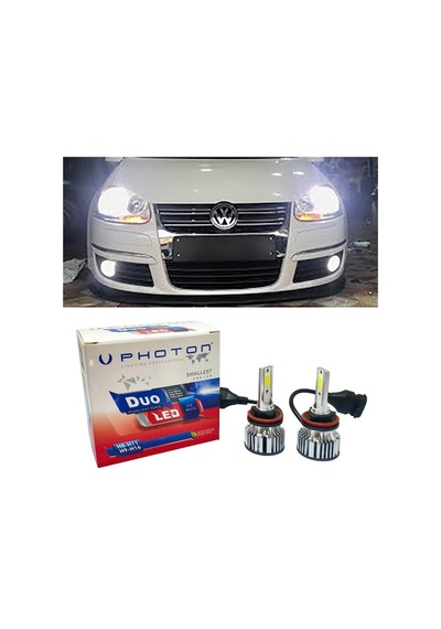 Vw Jetta Mk5 Led Xenon Sis Farı Ampulü Hb4 Duo Yeni Seri Beyaz 2005-2010