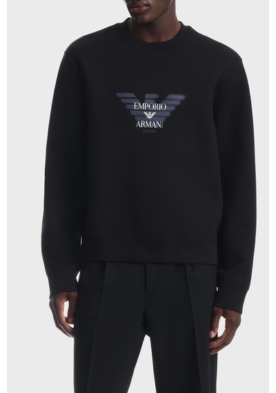 Emporio Armani Pamuklu Yuvarlak Yaka Sweat Erkek Sweat Em007315 Af10013 Uc001 Siyah