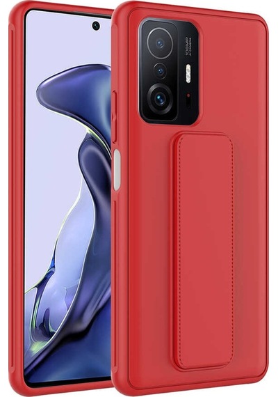 Xiaomi Mi 11T 5G Kılıf Zore Qstand Katlanabilir Standlı Kılıf