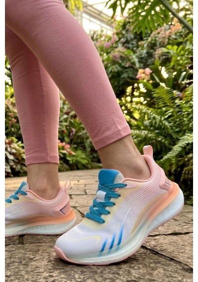 In Step Terra-glide Beyaz Pembe Bağcıksız Kadın Koşu Ve Yürüyüş Ayakkabısı