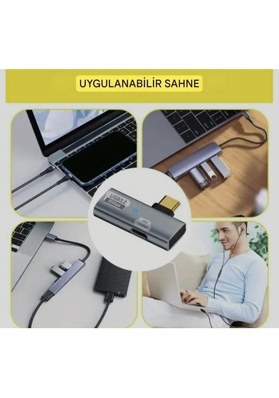 E-kervan 2'si 1'arada Type-c To Pd 100w Hızlı Şarj +usb Giriş 3.2 Çeviri Dönüştürücü Adaptör Ce Lisanslı Sertifikalı 1 Adet E-kervan 2'si 1'arada Type-c To Pd 100w Hızlı Şarj +usb Giriş 3.2 Çeviri Dönüştürücü Adaptör Ce Lisanslı Sertifikalı 1 Adet
