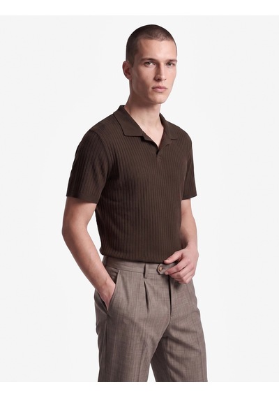 Koton Viskon Karışımlı Cepli Pileli Slim Fit Kumaş Pantolon Kahverengi 7wam40028hw Kahve