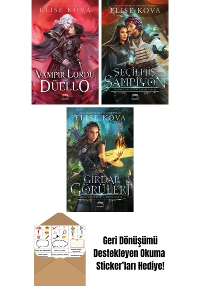 Vampir Lordu İle Düello + Seçilmiş Şampiyon Girdap Günlükleri İkinci Kitap + Girdap Görüleri Girdap Günlükleri Birinci Kitap Ciltli