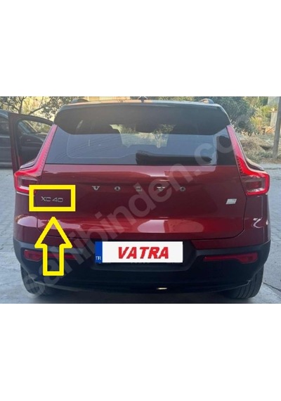 Xc40 1.5 T5 Recharge R-desing Expression 2020-2022 Uyumlu Xc40 Bagaj Yazısı