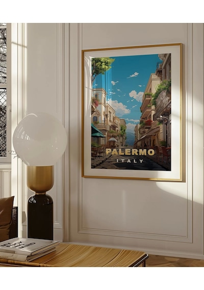 Çerçevesiz Poster Palermo'nun Büyüleyici Sokakları