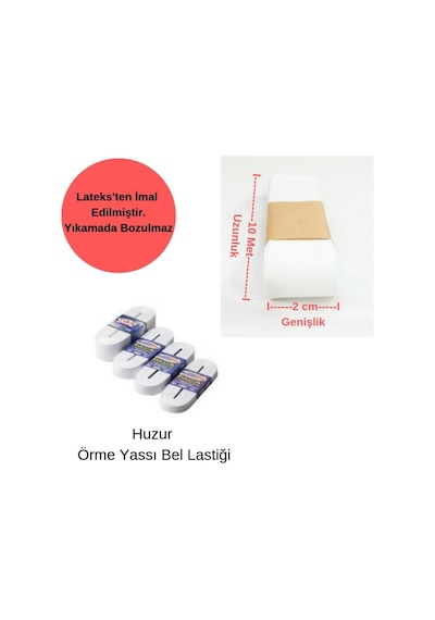 Don Lastiği Paça Bel Lastiği Örme Lastik Bavul Maske Lastiği