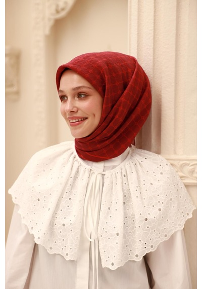 Silk Home Olinda Eşarp 48004-668691 - 90 X 90 / Bordo , Mercan - 66 Bordo , Mercan - 66