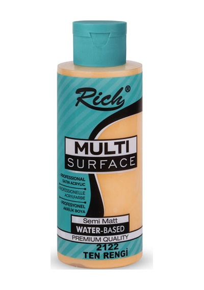 Rich Akrilik Boya Multi Surface 120 Cc Ten Rengi 2122 Çok Renkli