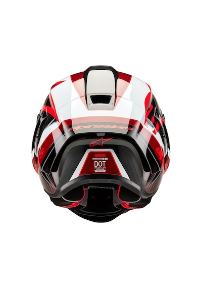 Alpinestars Supertech  R10 Carbon Team Spor Motosiklet Kaskı Siyah Kırmızı Beyaz