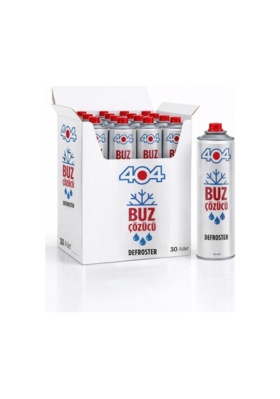 404 Buz Çözücü Sprey 500ml 30lu Koli Şeffaf