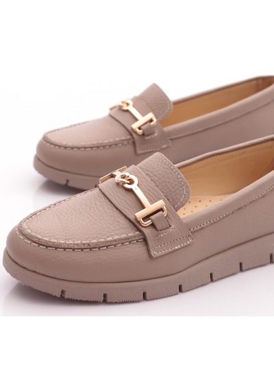 Dgn 5604-6 Kadin Loafer Ayakkabi Vizon Floater