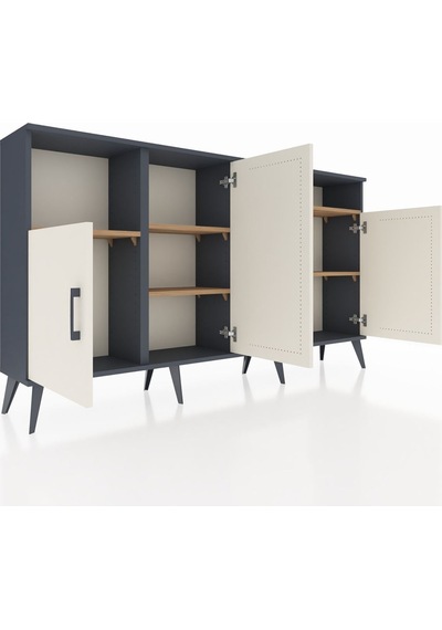 Arges Konsol 5 Raflı 4 Kapaklı 176x30x99 Antrasit-aytaşı/çam Aytası/atlas Çam - Antrasıt Arges Konsol 5 Raflı 4 Kapaklı 176x30x99 Antrasit-aytaşı/çam Aytası/atlas Çam - Antrasıt