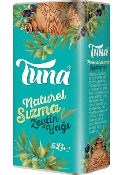 Tuna Olgun Hasat Naturel Sızma Zeytinyağı Teneke 5 L