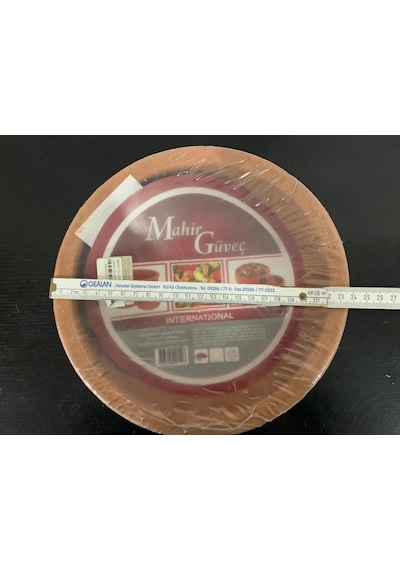 Mahir Güveç Toprak Büyük Tava 26- 28 CM 8 - 10 Kişilik