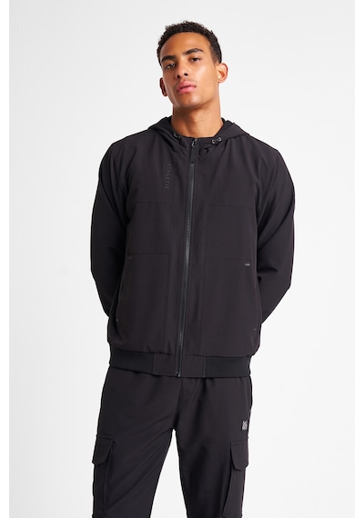 Lescon Erkek Fermuarlı Kapüşonlu Sweatshirt 25n-1102 Siyah