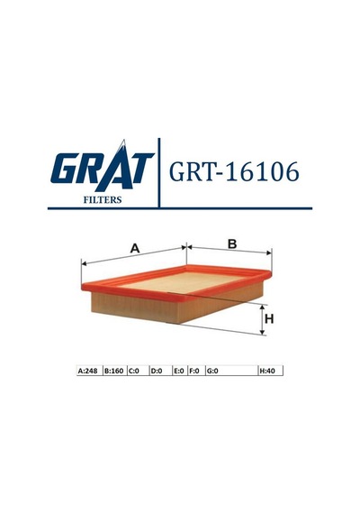 Hava Filtresi Grat 16106 Hyundai Accent 1995-2000