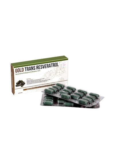 Gold Trans Resveratrol & Bioperin & Vitamin C &Vitamin D