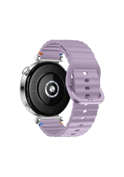 Huawei Watch Gt4 41mm İle Uyumlu Dalga Desenli Tokalı Yumusaş Soft Silikon Kordon
