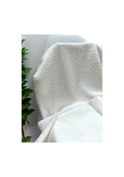Zp Teddy İthal Kıvırcık 100x150cm, Yüksek Gramaj, Peluş Kumaş, Tekstil Ekru Ekru