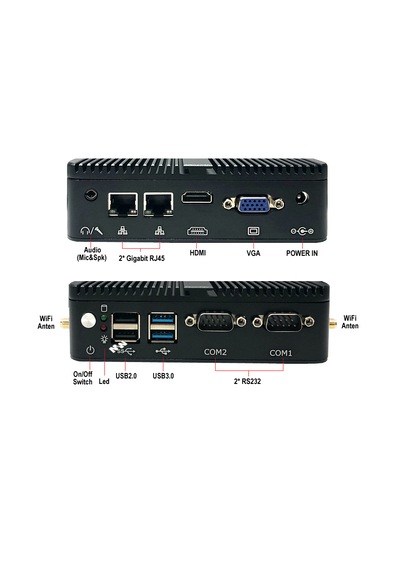 Maxwera MW1010N8GB N100 8 GB 128 GB SSD Free Dos Mini Pc