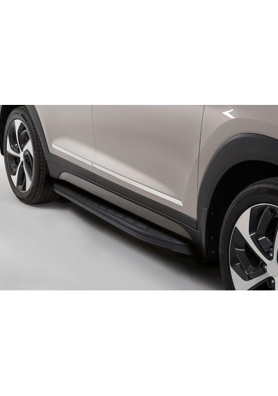 Omsa Line Opel Grandland B Hybrid 2025 Sonrası Proside Mat Siyah Alüminyum Alınlı Yan Basamak