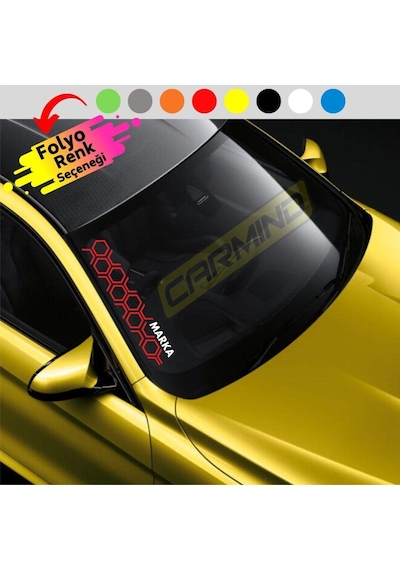 Volkswagen Golf Petek Ön Cam Sticker