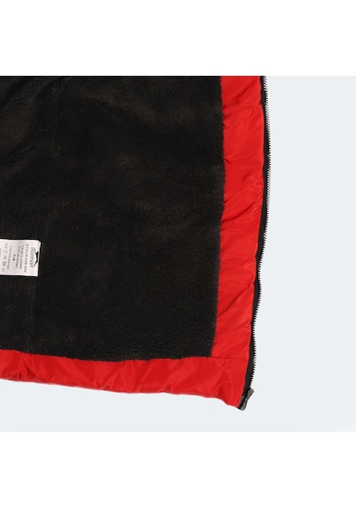 Slazenger CALISTO NEW Çocuk Kapüşonlu Şişme Kırmızı Mont & Kaban